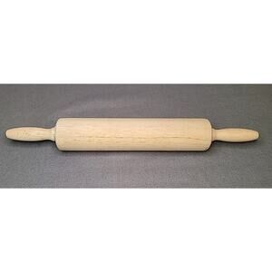 Classic Wooden Rolling Pin Ball Bearing Natural Wood Baking Farmhouse Cookware